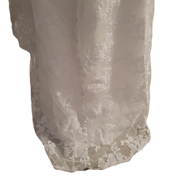 Gorgeous White High Low Wedding Dress Brand New Beautiful Lace and Beading - Picture 8 of 15